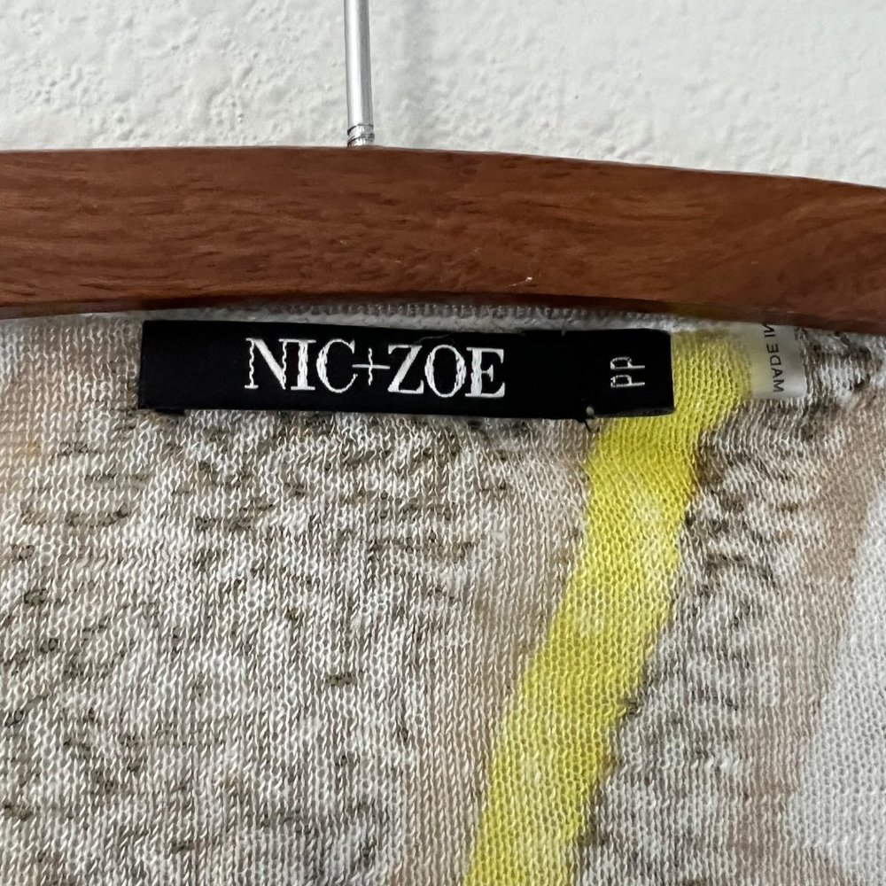 Nic Zoe Multicolor Multipattern Linen Blend Water… - image 3